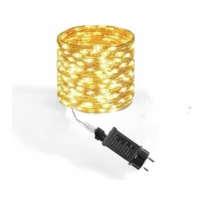 senzanakupy Venkovní mikro řetěz 25 m 250LED s časovačem teplá bílá – Hledejceny.cz