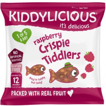 Kiddylicious rybičky křupavé malinové 12 g