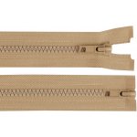 Zip kostěný No 5 dělitelný 2 jezdce / dvoucestný 65 cm bundový Varianta: 308 hnědá přírodní, Balení: 1 ks – Zboží Dáma