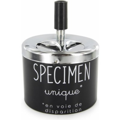 CMP TB1033 Designový kovový popelník s humorným nápisem černý – Zboží Dáma