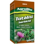 AgroBio Totální herbicid k hubení plevelů, dřevin, starých trávníků 50 ml