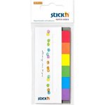 Záložka samolepicí Stick'n Hopax, 45x15 mm, papírová, duhové barvy, 6x30 ks – Hledejceny.cz
