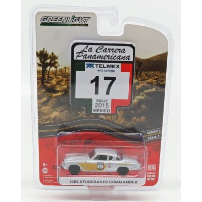 Greenlight Carrera Studebaker Commander N 17 1953 Rally Panamericana 2015 Silver 1:64 – Hledejceny.cz