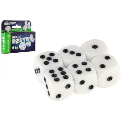 Bonaparte Hrací kostky 1,5 x 1,5 cm – Zboží Živě