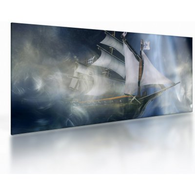 Skleněný obraz - Loď duchů, jednodílný 100x50 cm na skle – Hledejceny.cz