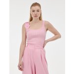 Orsay Světle růžové dámské tílko s aplikací – Sleviste.cz