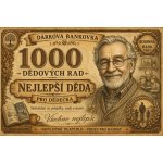 Bezvadary.cz | Dárková bankovka pro dědečka k narozeninámA3 42x30cm db14 – Hledejceny.cz
