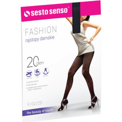 Sesto Senso Fashion 20 DEN F/02/20 černá – Zboží Mobilmania