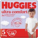 HUGGIES Ultra Comfort 5 11-25 kg 58 ks