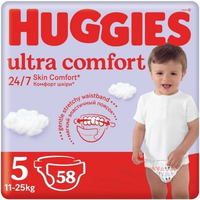 HUGGIES Ultra Comfort 5 11-25 kg 58 ks – Sleviste.cz