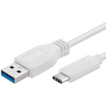 PremiumCord USB 3.1 C M - USB 3.0 A M, 1m, bílý (8592220014445)