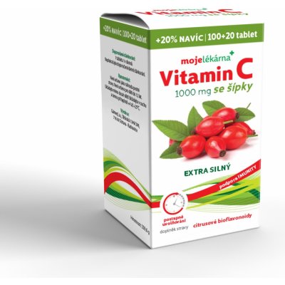 Moje lékárna Vitamín C 1000 mg se šípky 120 tablet – Zboží Mobilmania