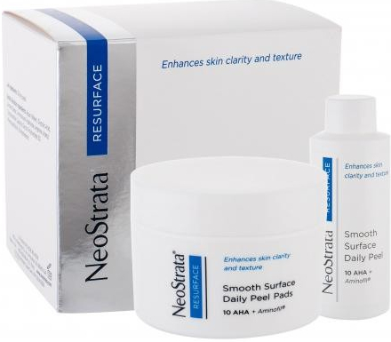 NeoStrata Resurface Smooth Surface Daily Peel jemný pleťový peeling pro každodenní použití pro ženy 60 ml + čisticí tampony 36 ks dárková sada