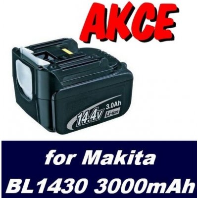 TopTechnology Makita BL1430, 194065-3, 194066-1 3000mAh Li-Ion 14,4V neoriginální - neoriginální