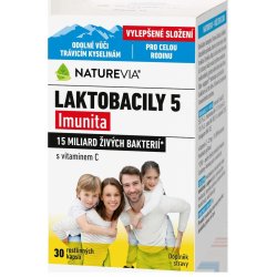 NatureVia Laktobacily 5 Imunita 30 kapslí