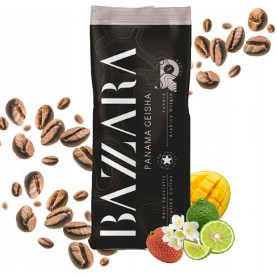Bazzara Káva Arabica Panama Geisha zrnková 250 g – Hledejceny.cz