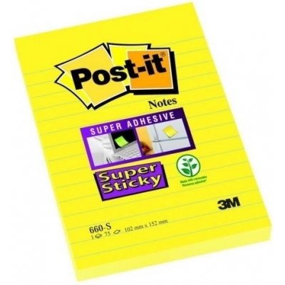 Bloček Post-it 660-S linkovaný, žlutý, 75 lístků – Hledejceny.cz