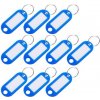 Přívěsky na klíče BAYLI 100 ks kroužků na klíče pro označování Unicoloured colour blue