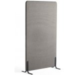 Zone paraván potah Rivet černé nohy stříbrnošedá 170 x 100 x 4,6 cm – Sleviste.cz