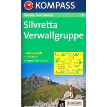 Silvretta Verwallgruppe Série turistických map