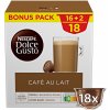 Kávové kapsle Nescafé Dolce Gusto Cafe au lait 18 Uds