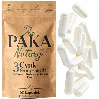 Paka Natury Zinek s mědí 60 veganských kapslí – Hledejceny.cz
