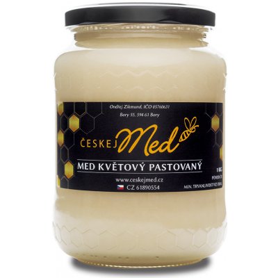 ČeskejMed med květový PASTOVANÝ 1 kg – Zboží Mobilmania