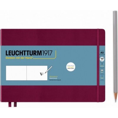 Leuchtturm1917 Skicák Landscape A5 Port Red 112 stran – Zboží Dáma