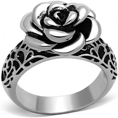 Šperky4U ocelový prsten s ornamenty a růží AL 0094 – Zbozi.Blesk.cz