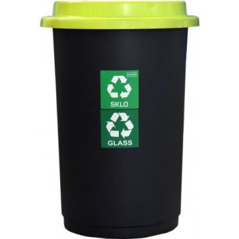 Plafor plastový ECO BIN 50 L zelené víko