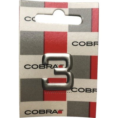 Domovní číslo "3" nerezová ocel, nalepovací, 2,5 cm – Sleviste.cz