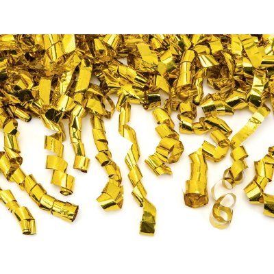 vystřelovací konfety zlaté serpentiny 60 cm – Zboží Mobilmania