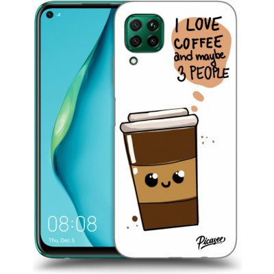 Pouzdro Picasee silikonové Huawei P40 Lite - Cute coffee čiré – Zbozi.Blesk.cz