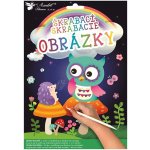 Vyškrabávací obrázky 2 archy SOVIČKA – Zboží Dáma