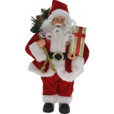 KOOPMAN Figurka Santa Claus bílo-červený 80 cm – Hledejceny.cz