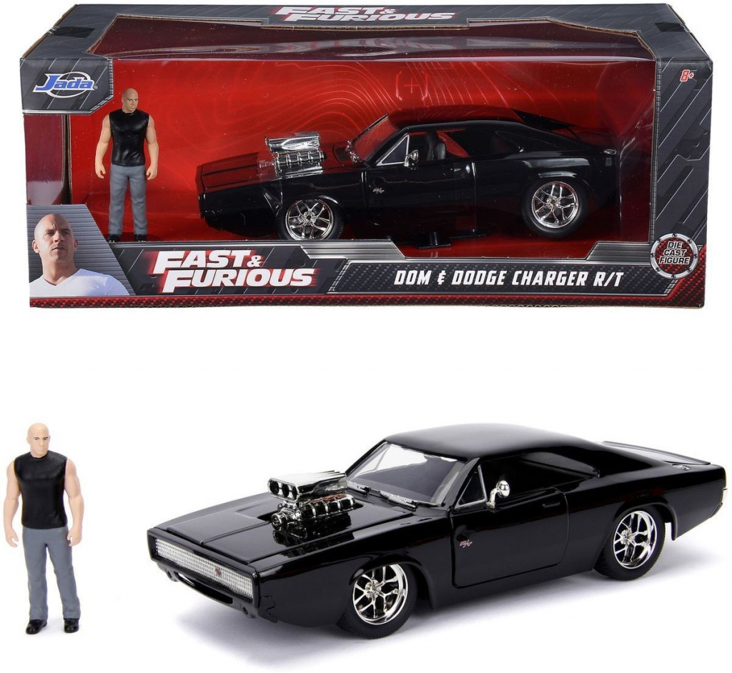 JADA auto Fast & Furious 1327 Dodge Charger tlakově litý černý 1:24