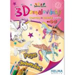3D omalovánky Jednorožec Pegas A4jednorozec 142745 – Zboží Dáma