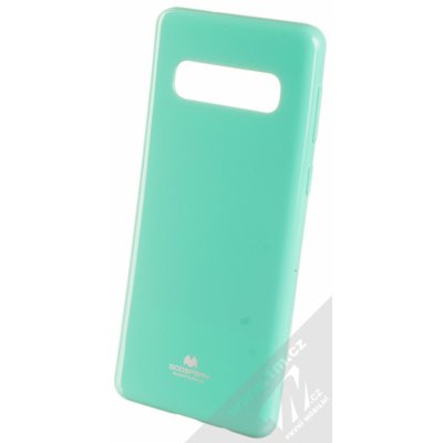 Pouzdro Goospery Jelly Case TPU Samsung Galaxy S10 mátově zelené – Zbozi.Blesk.cz