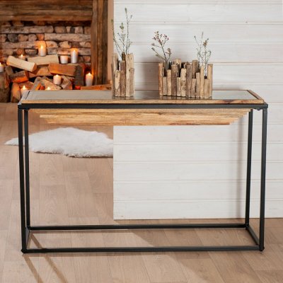 Gilde Konzolový stolek Moorea kovový, 77 cm – Hledejceny.cz