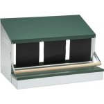 GAUN 10094 snáškové hnízdo pro slepice s bidlem a sběrným košíkem na vejce trojmístné – Zboží Dáma