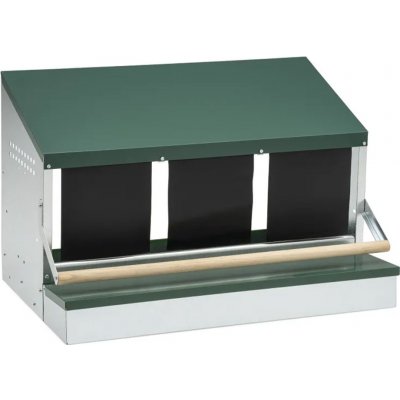 GAUN 10094 snáškové hnízdo pro slepice s bidlem a sběrným košíkem na vejce trojmístné – Zboží Dáma