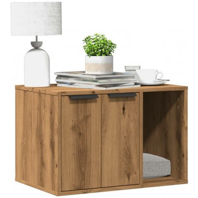VidaXL Skříňka na kočičí záchod dub artisan 60 x 40 x 40 cm – Zboží Mobilmania
