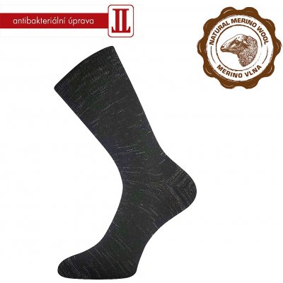 Lonka ponožky KlimaX 5 pár černá melé