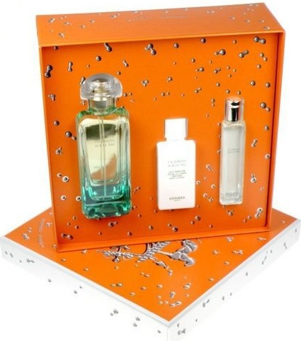 Hermes Hermes Un Jardin Sur Le Nil EDT 100 ml + tělové mléko Hermes Un Jardin Sur Le Nil 40 ml + EDT Hermes Un Jardin Sur Le Nil 15 ml dárková sada