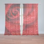 Sablio Záclony Květ růže: 2ks 150x250cm – Hledejceny.cz