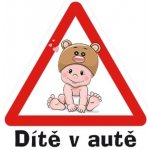Walteco Dítě v autě - sedící dítko, 150x180mm, samolepka , 20183 – Hledejceny.cz