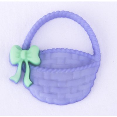 Pro Háčkování Knoflík exclusive Košík fialový s mašličkou dekorační – Hledejceny.cz