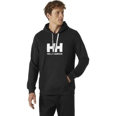 Helly Hansen LOGO mikina s kapucí černá