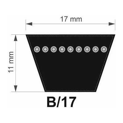 SteigenTech 17x2895 Lw/ 2845 Li B 112" řemen klínový | Zboží Auto