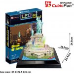 CubicFun 3D puzzle svítící Socha Svobody 37 ks – Zboží Mobilmania